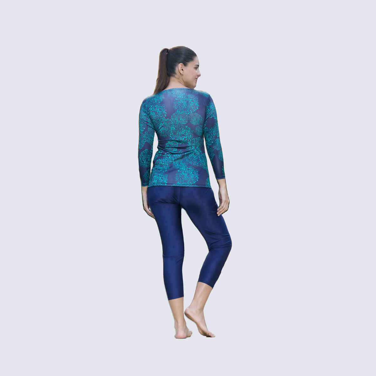ROVARS Women's Swimming Costume with Pads | Green - M