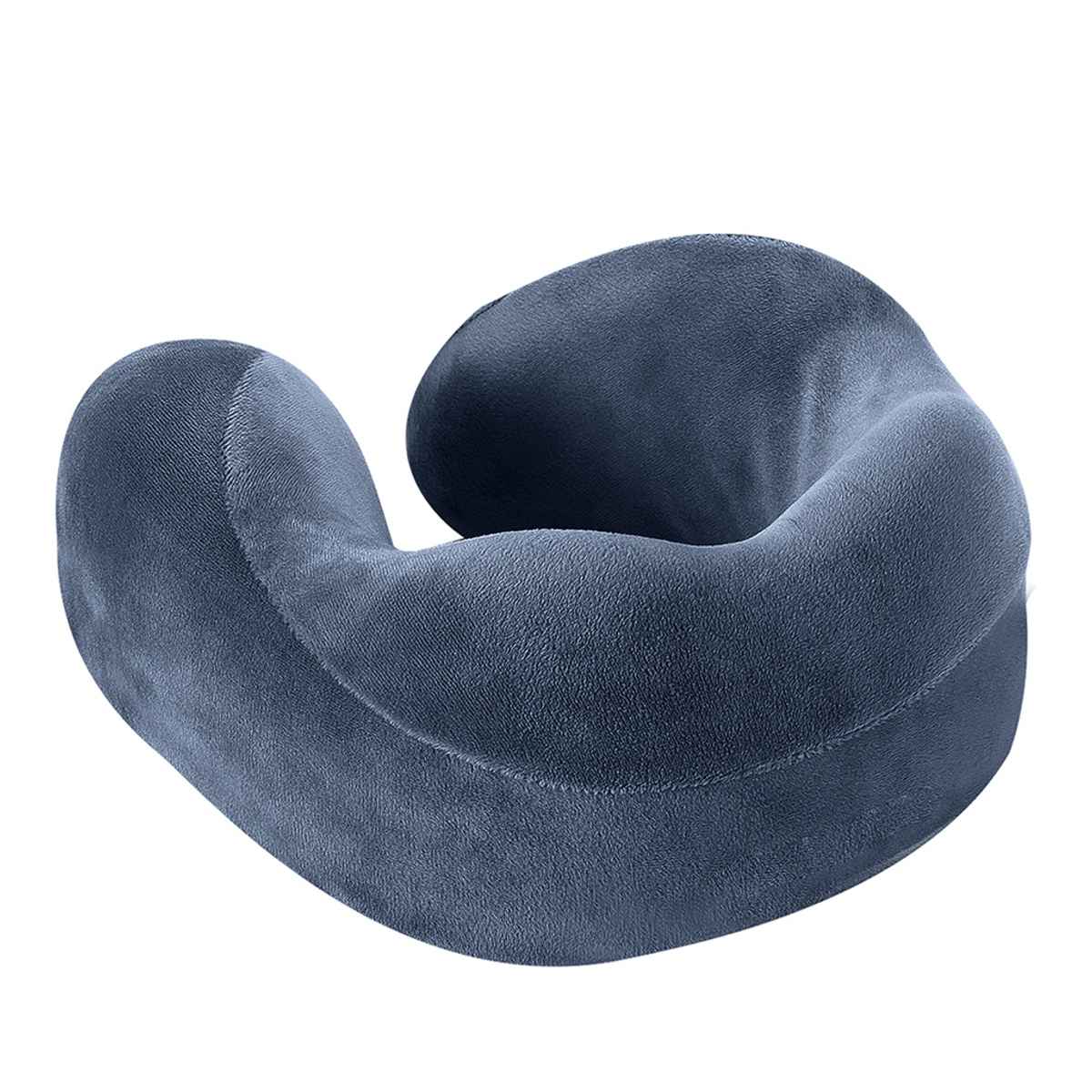 Billebon Unisex Solid Fiber Neck Pillow | Grey - Free Size
