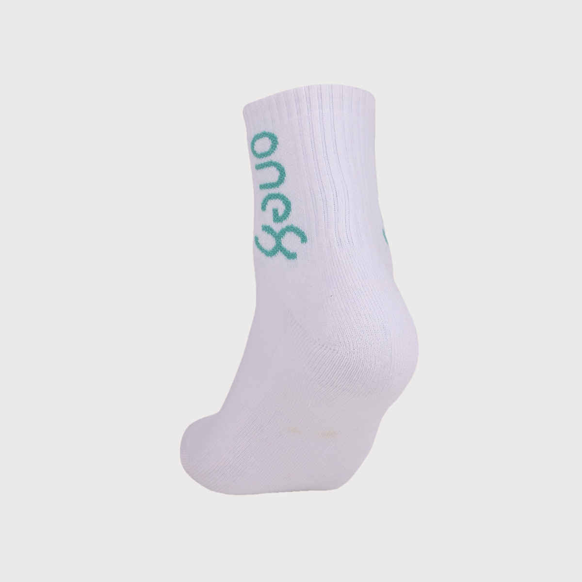 One8 Men's Cotton Ankle Length Socks | White - Free Size