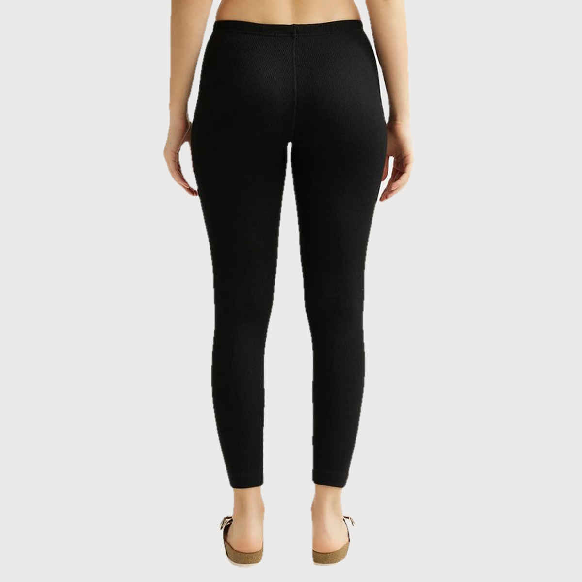 Jockey 2520 Women's Super Combed Cotton Rich Thermal Leggings | Black-S