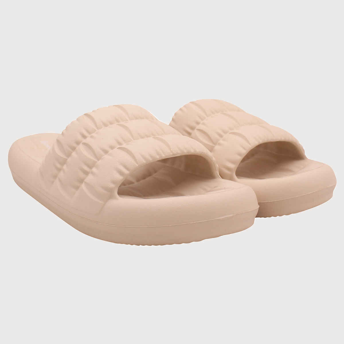Bonkerz Men Cushion Slides SWG-1109 Beige - UK 8