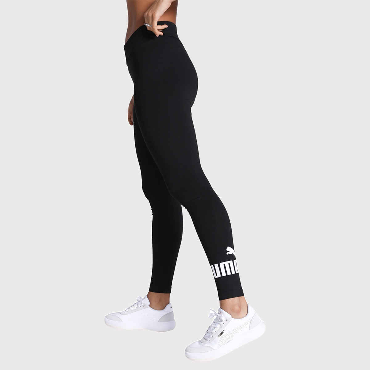Puma Leggings Skinny Fit Women's Logo - Black | M
