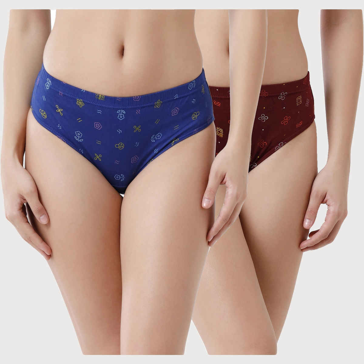 Amul Comfy Women's Hipster Panty | Multicolor - 85