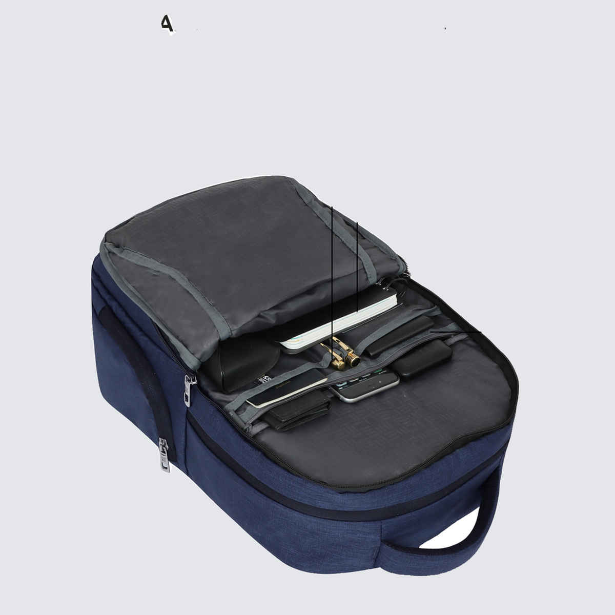 EUME Unisex Polyester 31 L Top Handle Laptop Backpack | Navy Blue - 15.6 Inches