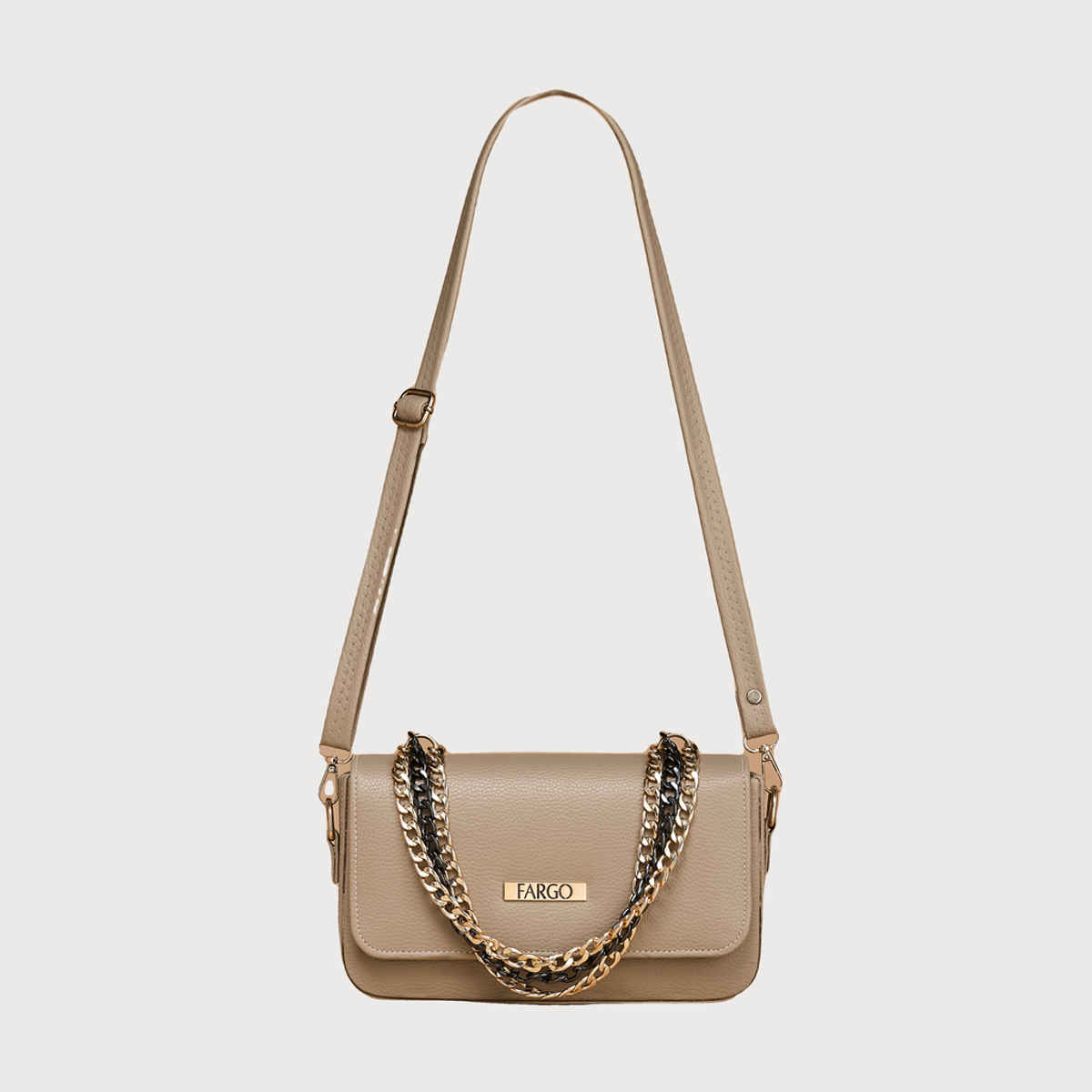 Fargo Tan Sling Bag Women's Leatherette Sling Bag