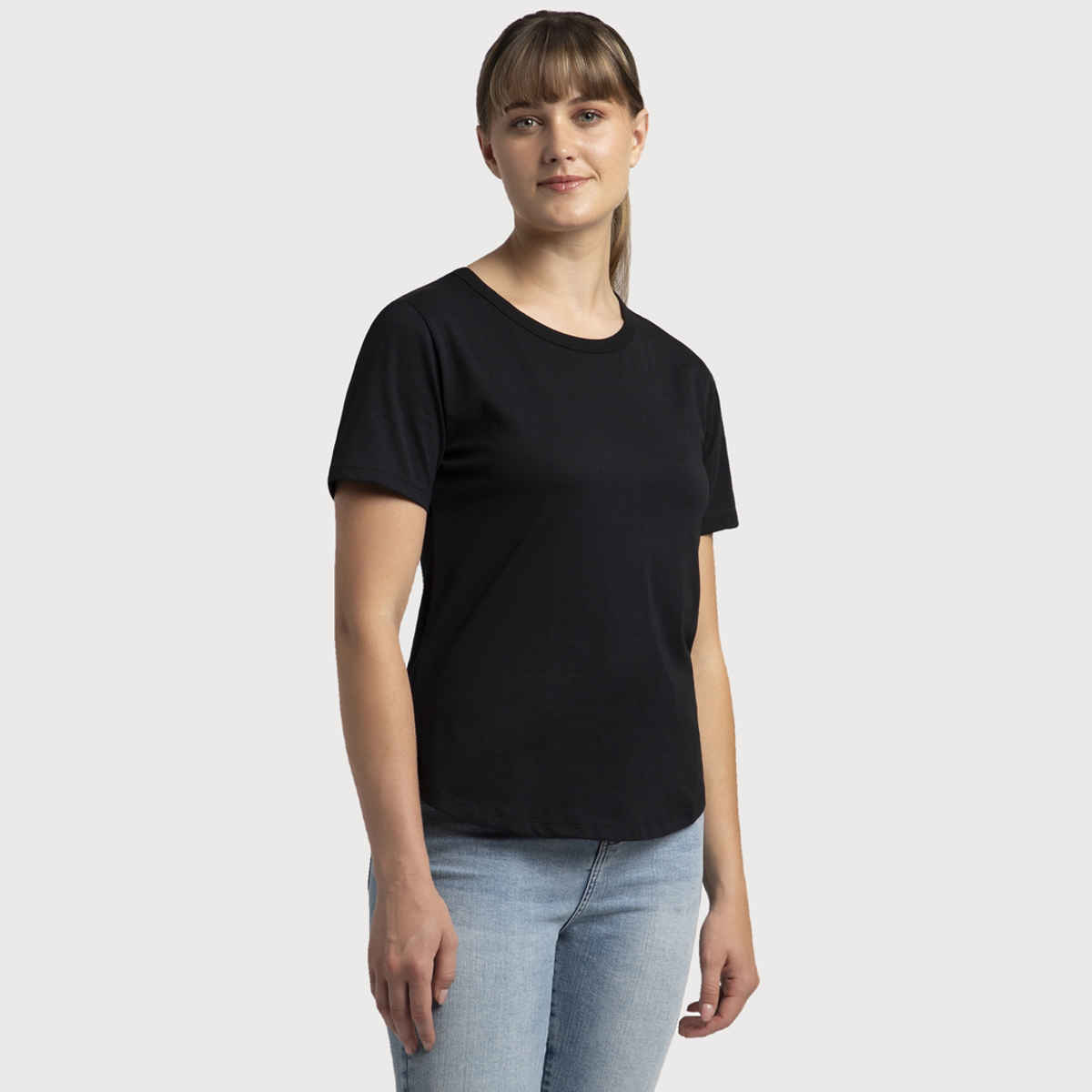 Jockey Women Cotton Rich Half Sleeve T-shirt | Black - S