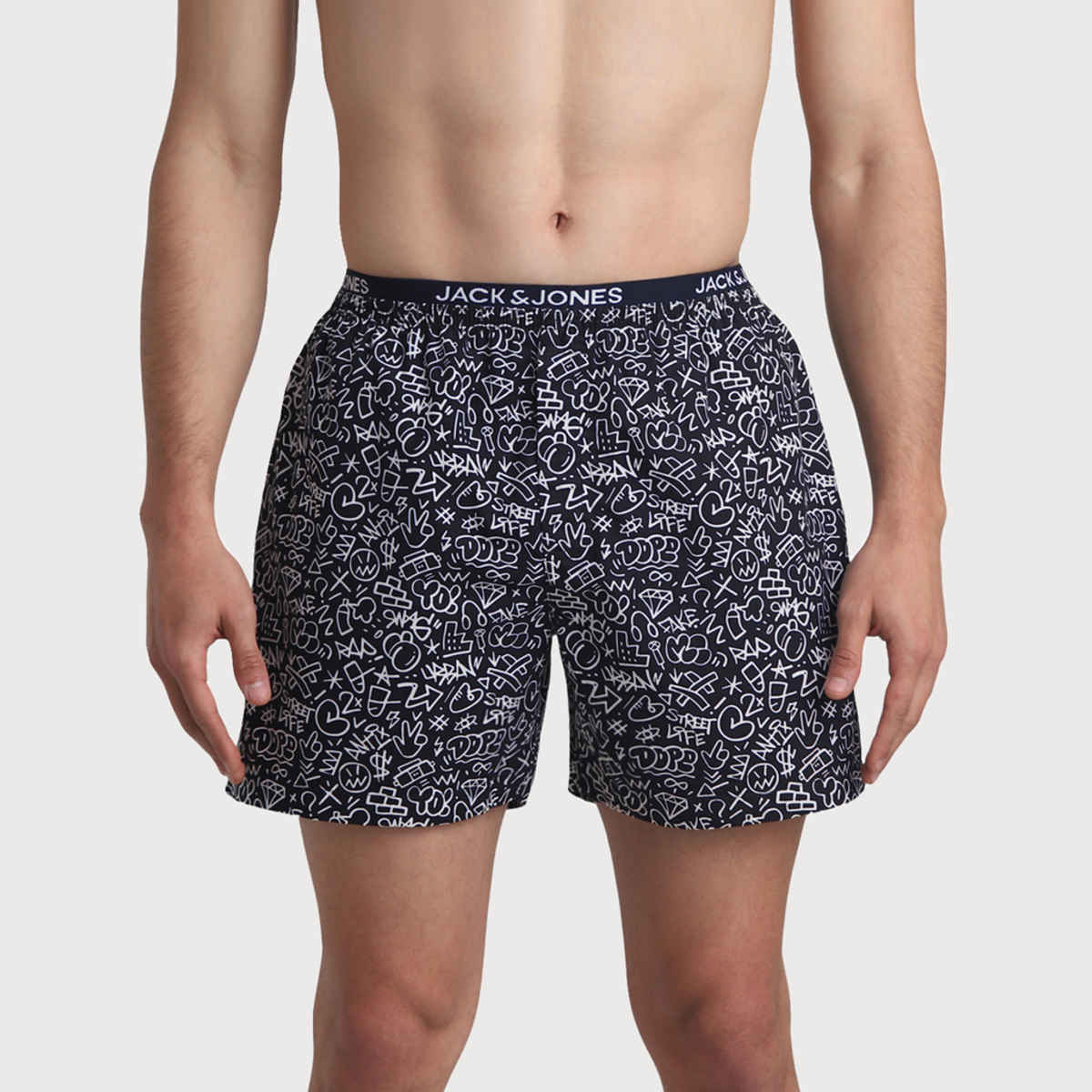 JACK & JONES Men's Street Life Boxer | Navy Blazer - L