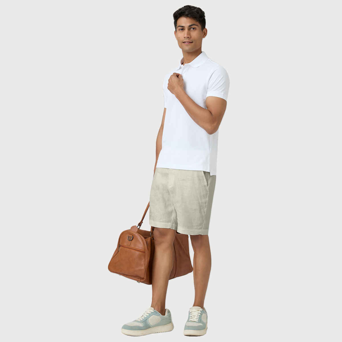 XYXX Nova Polo T-shirt - Polar White | Super Combed Cotton | XXL