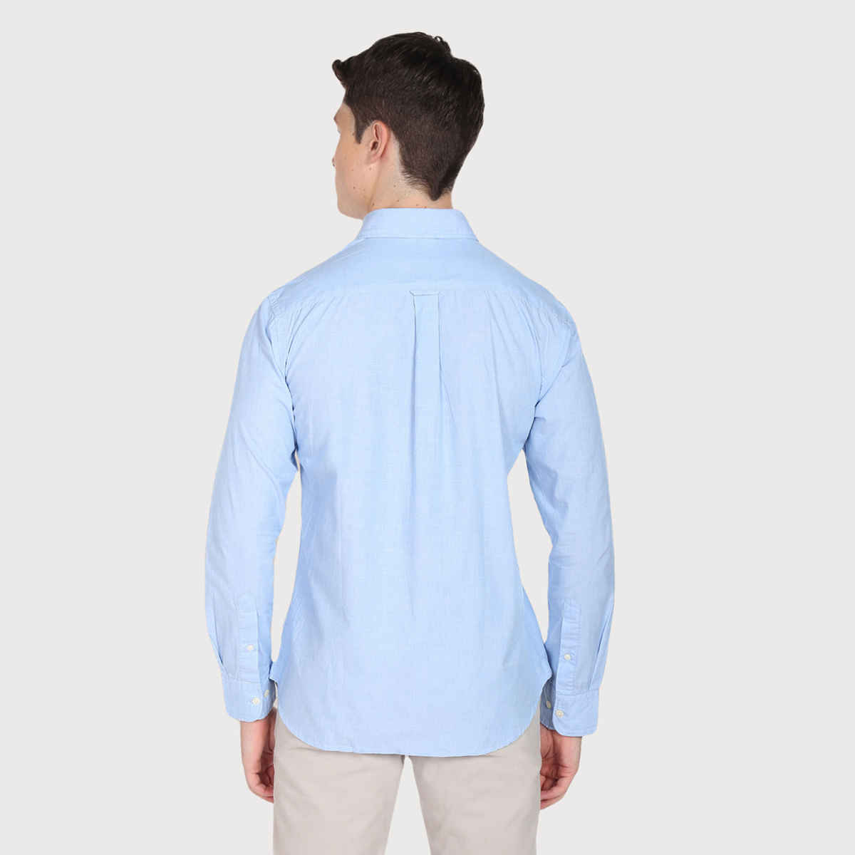 USPA Casual Men's Shirt - Regular Fit & Cotton - Light Blue - XL