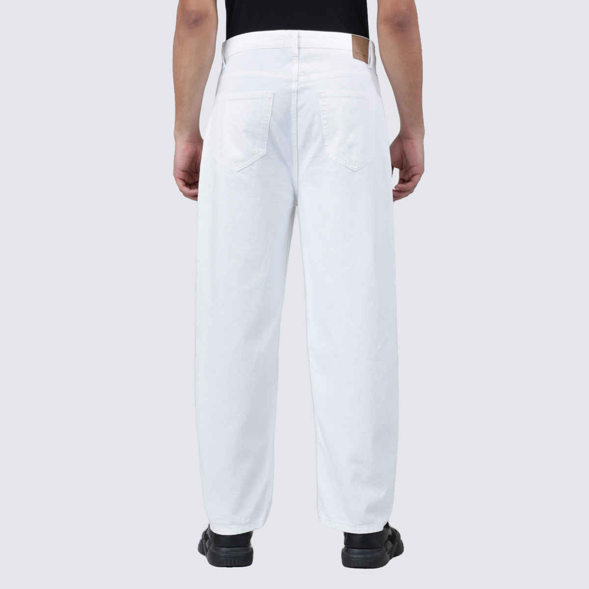 Bene Kleed Men's Baggy Fit Jeans | White 32