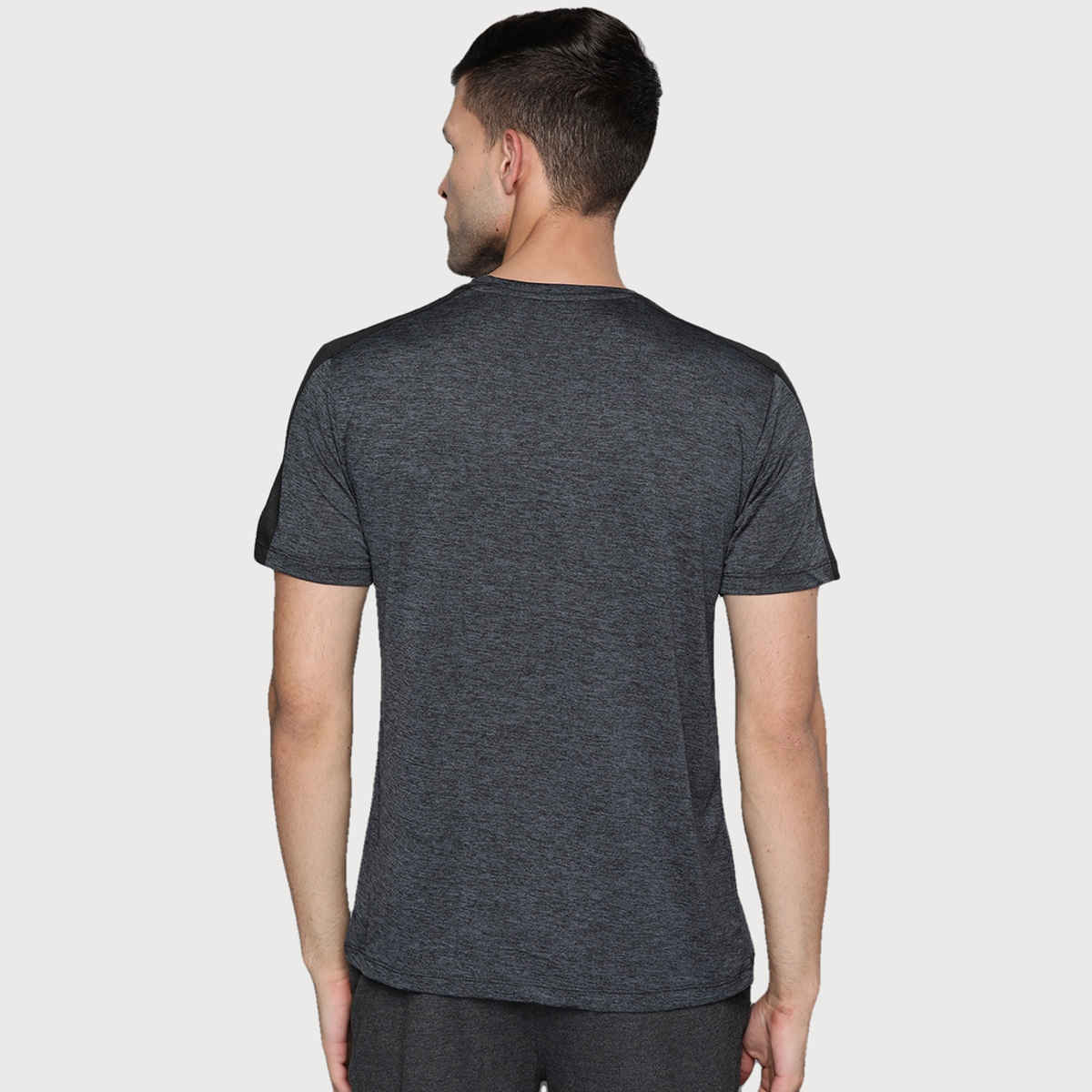 Alcis Men's Round Neck Tee | Black - XL
