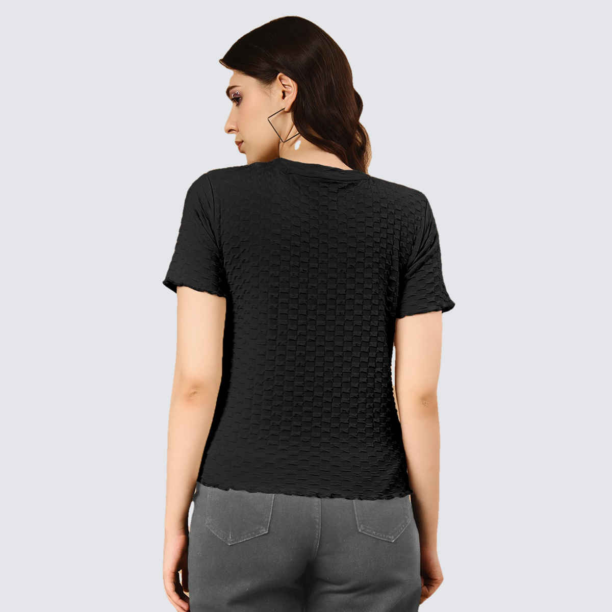 The Dry State Women's Black T-shirts & WTSH | 1708A | M