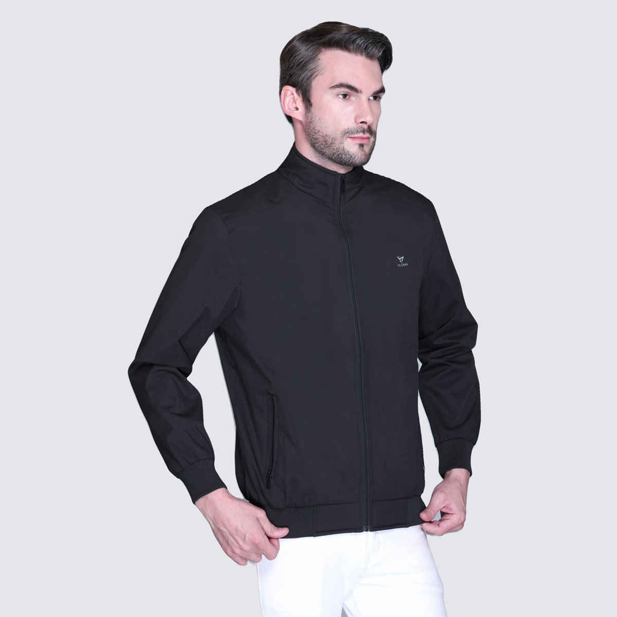 Fort Collins Men's Windbreaker Jacket | Black - M