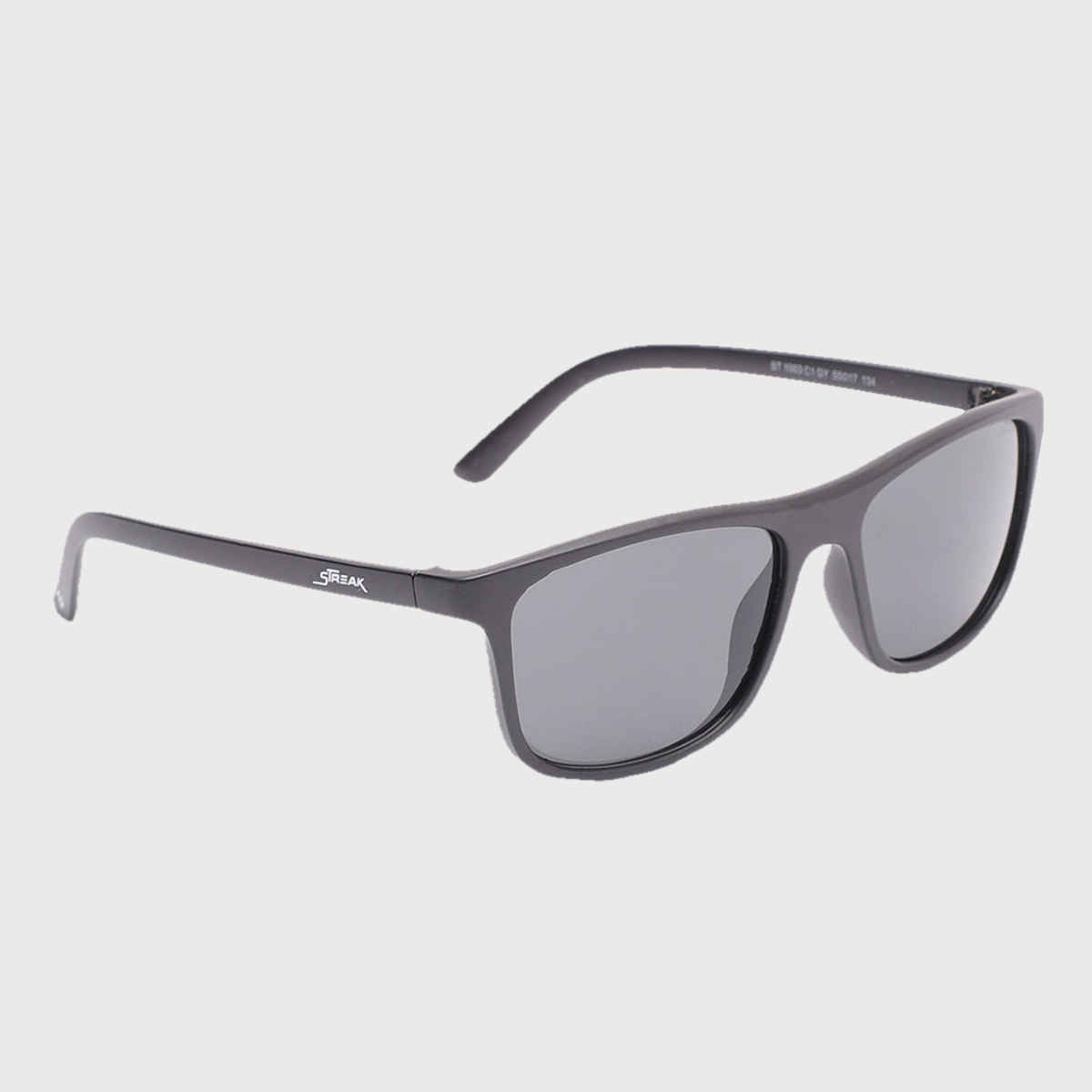 Specsmakers Unisex Solid Square Sunglasses | Black - Free Size