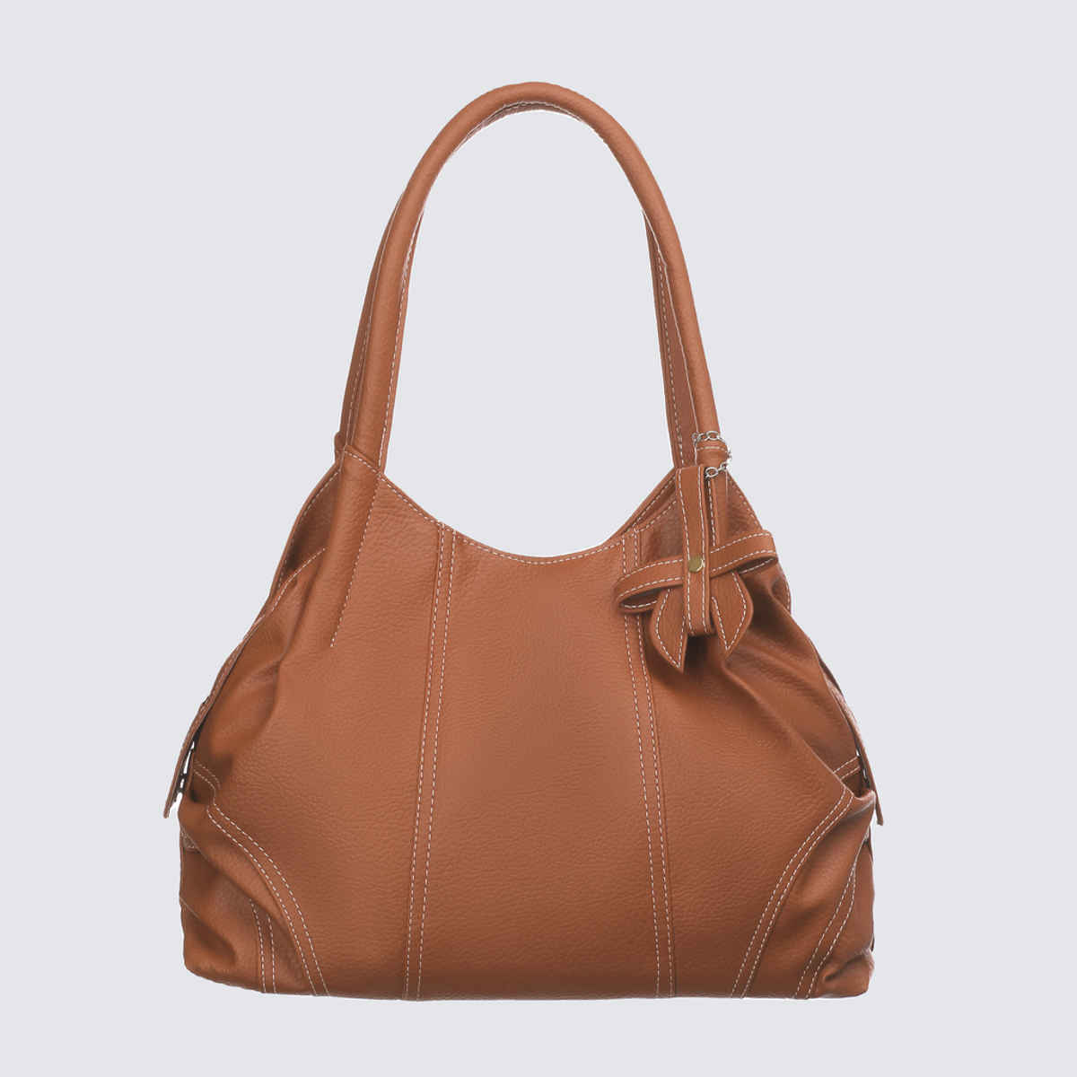 Fostelo Women's Vegan Leather Style Diva Shoulder Bag | Ladies Purse Handbag | Tan - Large