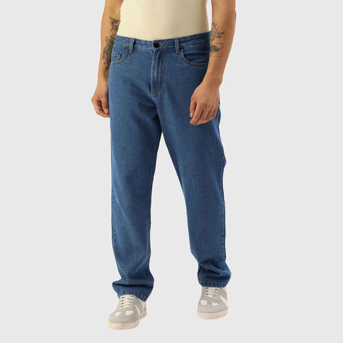 Bene Kleed Men's Straight Fit Jeans | Blue - 34