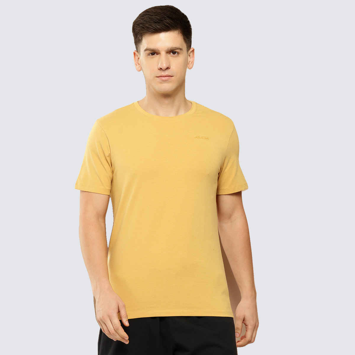 Alcis Men's Cotton Lycra Tee | Mustard | L