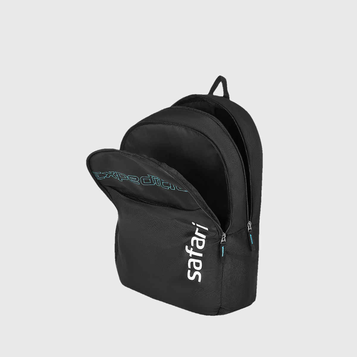 Safari Unisex Logo Polyester 30 L Top Handle Casual Backpack | Black - L