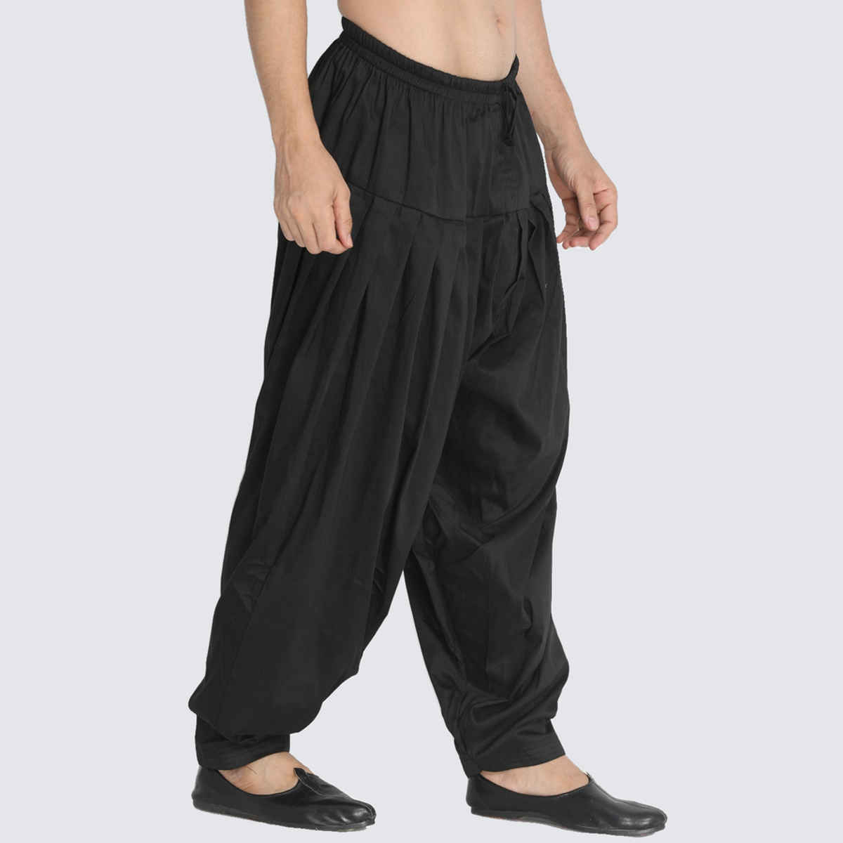 Vastramay Men's Cotton Blend Pyjama | Black - Free Style