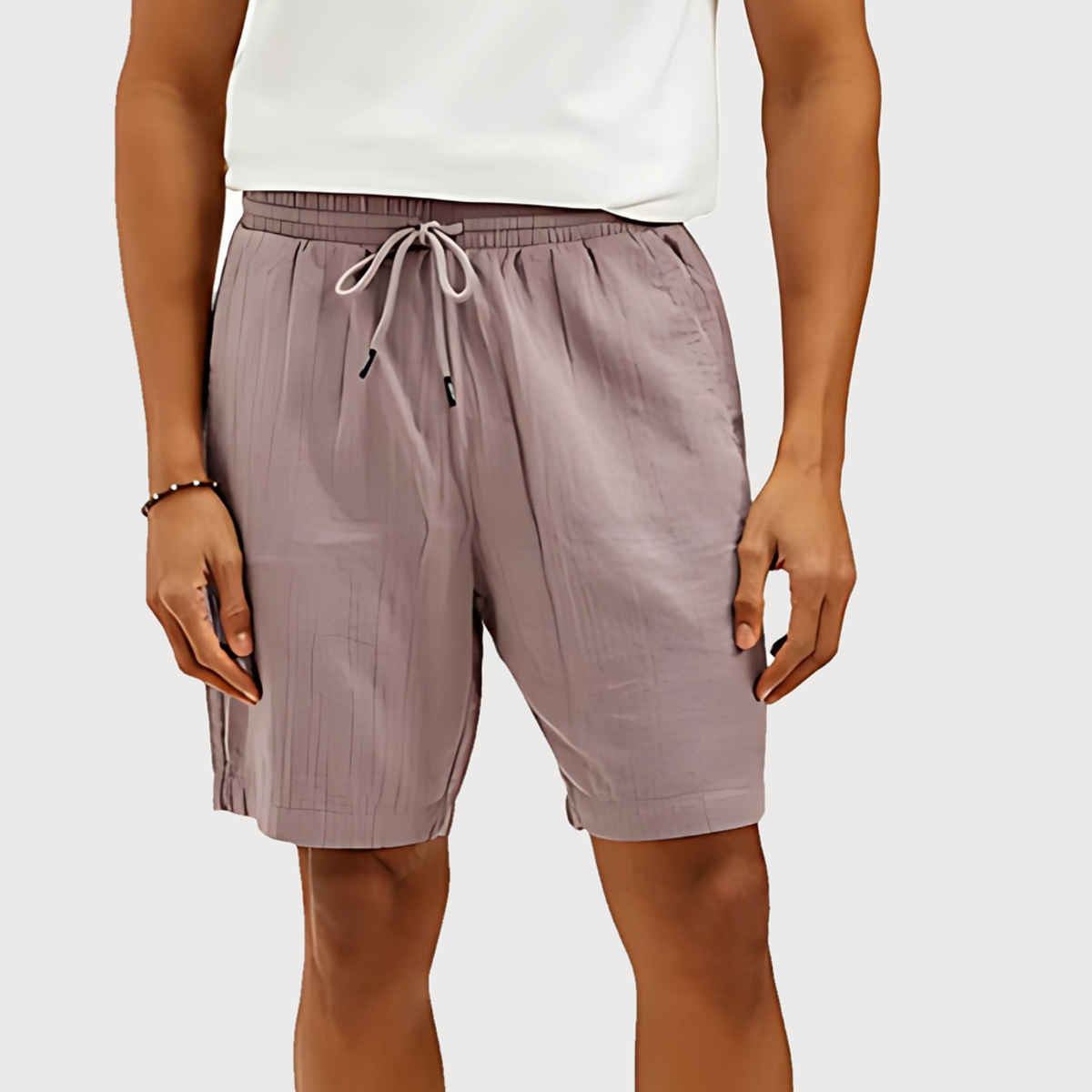 EQL Men s Pure Cotton Shorts | Dark mauve | S