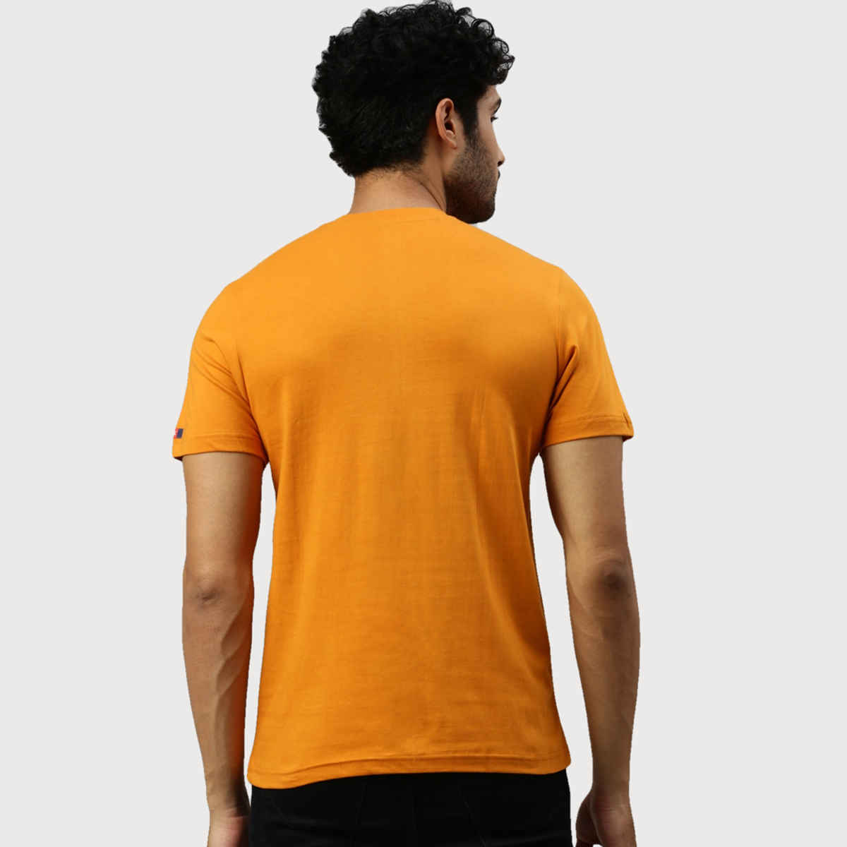 Actimaxx Men's Solid V Neck Pure Cotton T-shirt | Colour May Vary - 2XL