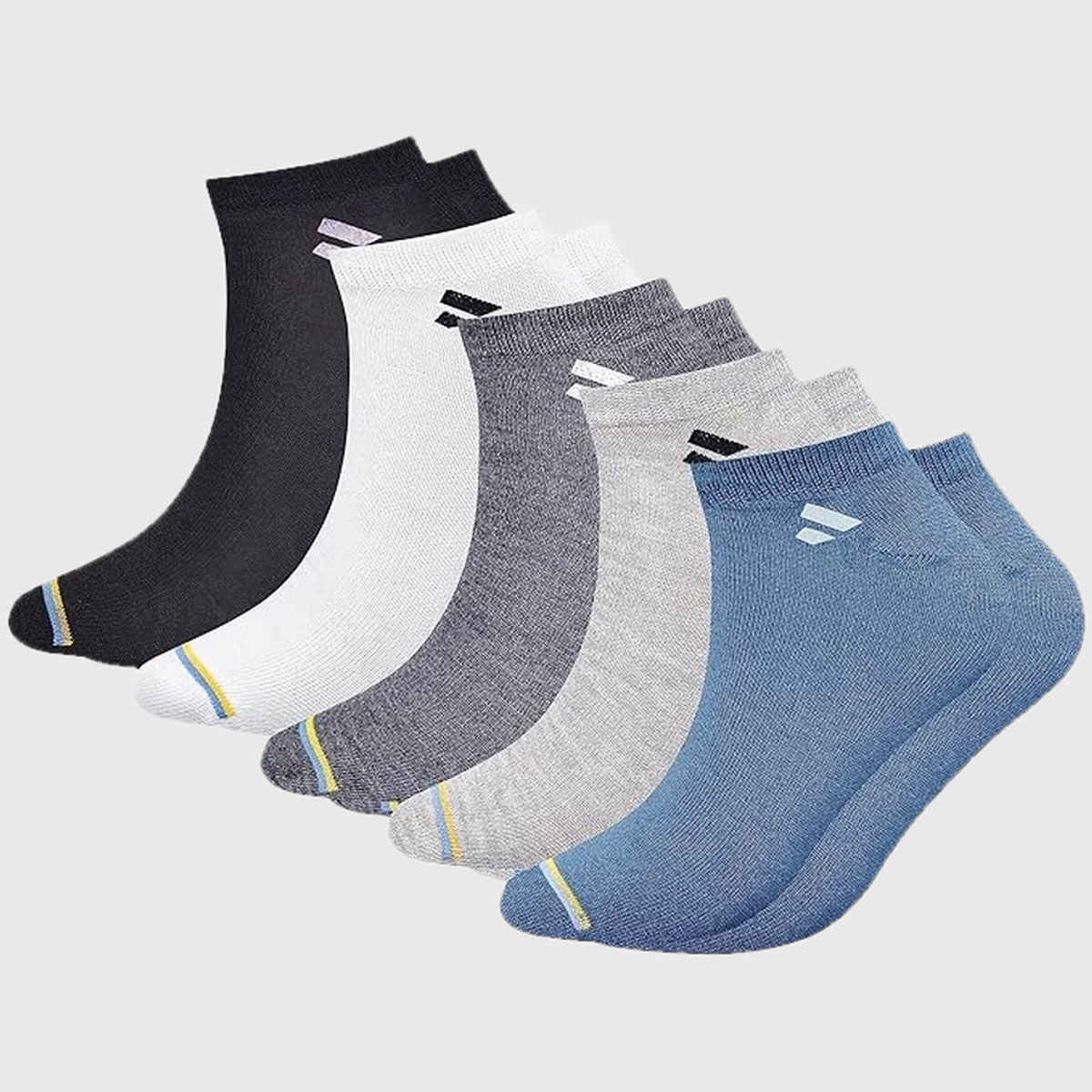 Sjeware Unisex Solid Combed Cotton Ankle Socks | Pack Of 5 | Assorted | One Size