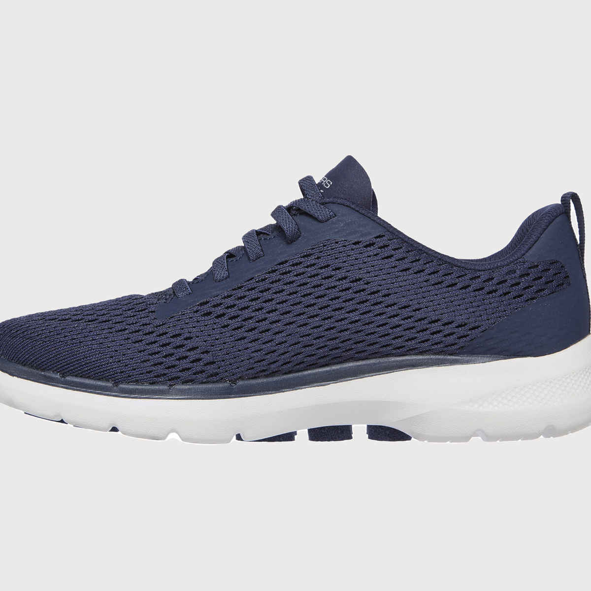 Skechers Womens Go Walk 6 - Bold Vision Walking Shoe Navy and White Size (UK 5)