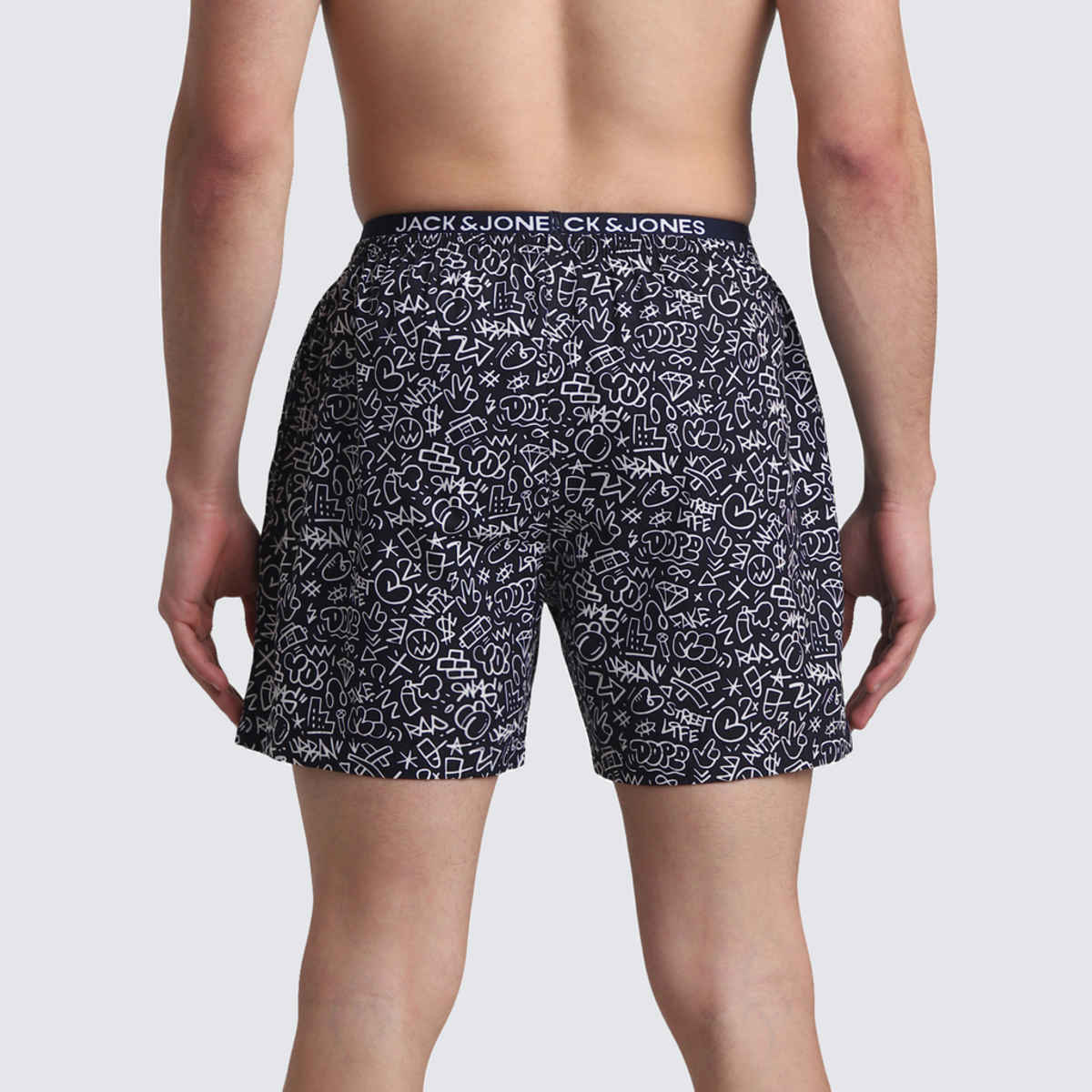 JACK & JONES Men's Street Life Boxer | Navy Blazer - M