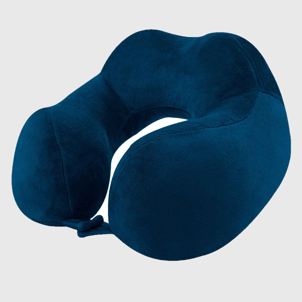Billebon Premium Fibre Filled Travel Neck Pillow | Round Shape - Navy Blue