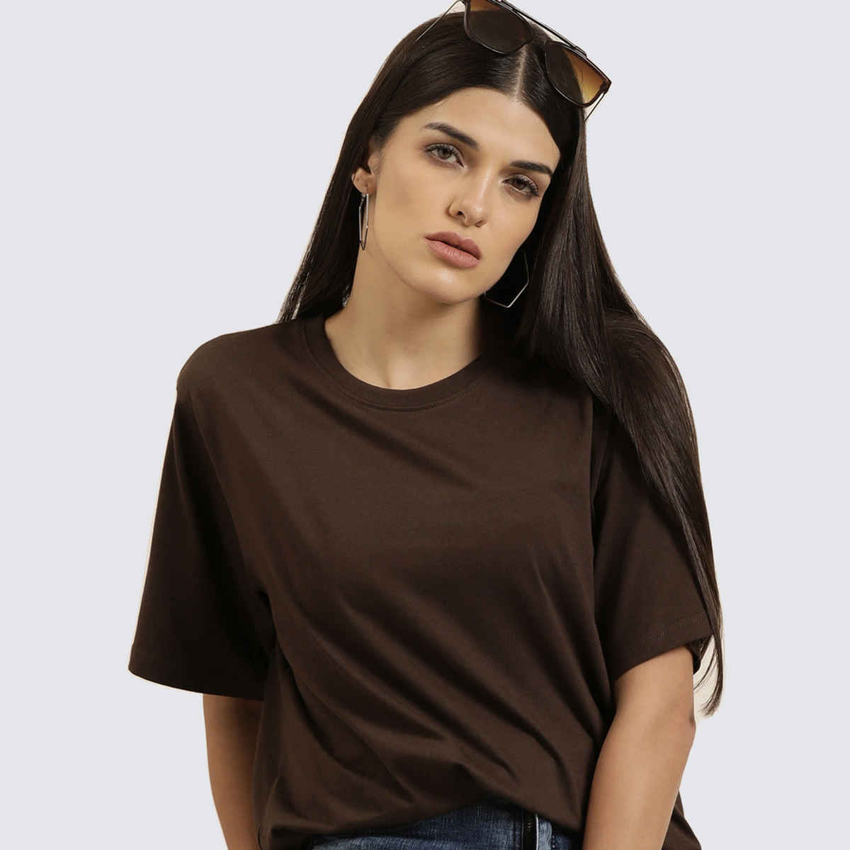 Dillinger Women's T-shirts | DLWOP001CHO | Chocolate Brown - XL