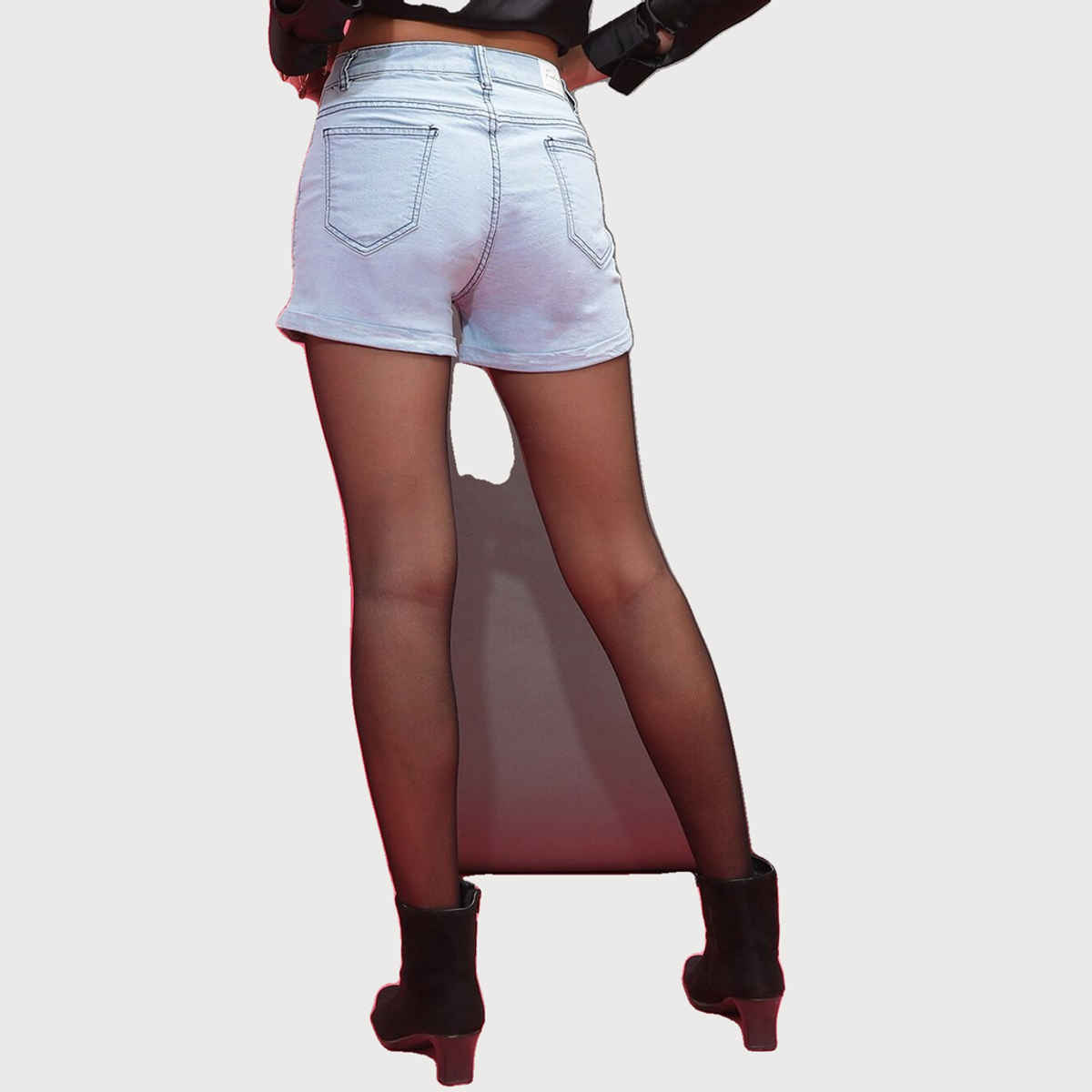 Freehand Women's Light Wash Denim Shorts | Blue - 30
