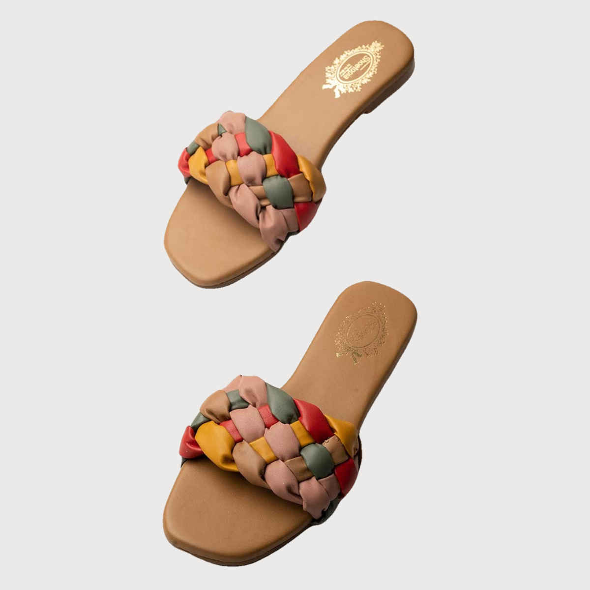 Shoetopia Women Tan Flats | UK 9