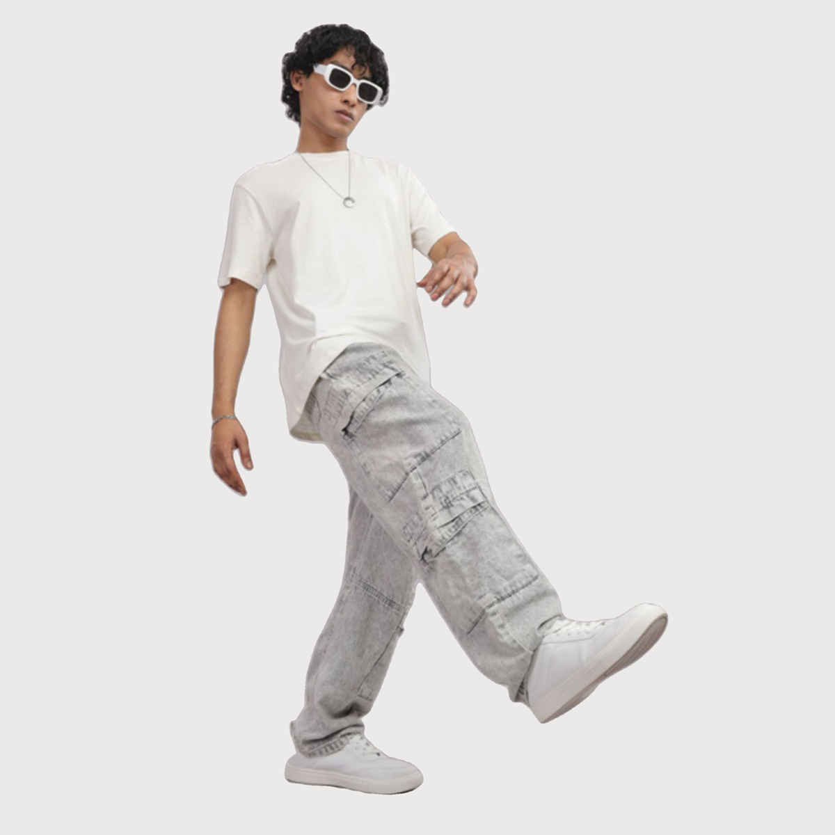 Springman Unisex Round Neck T-shirt | White - S