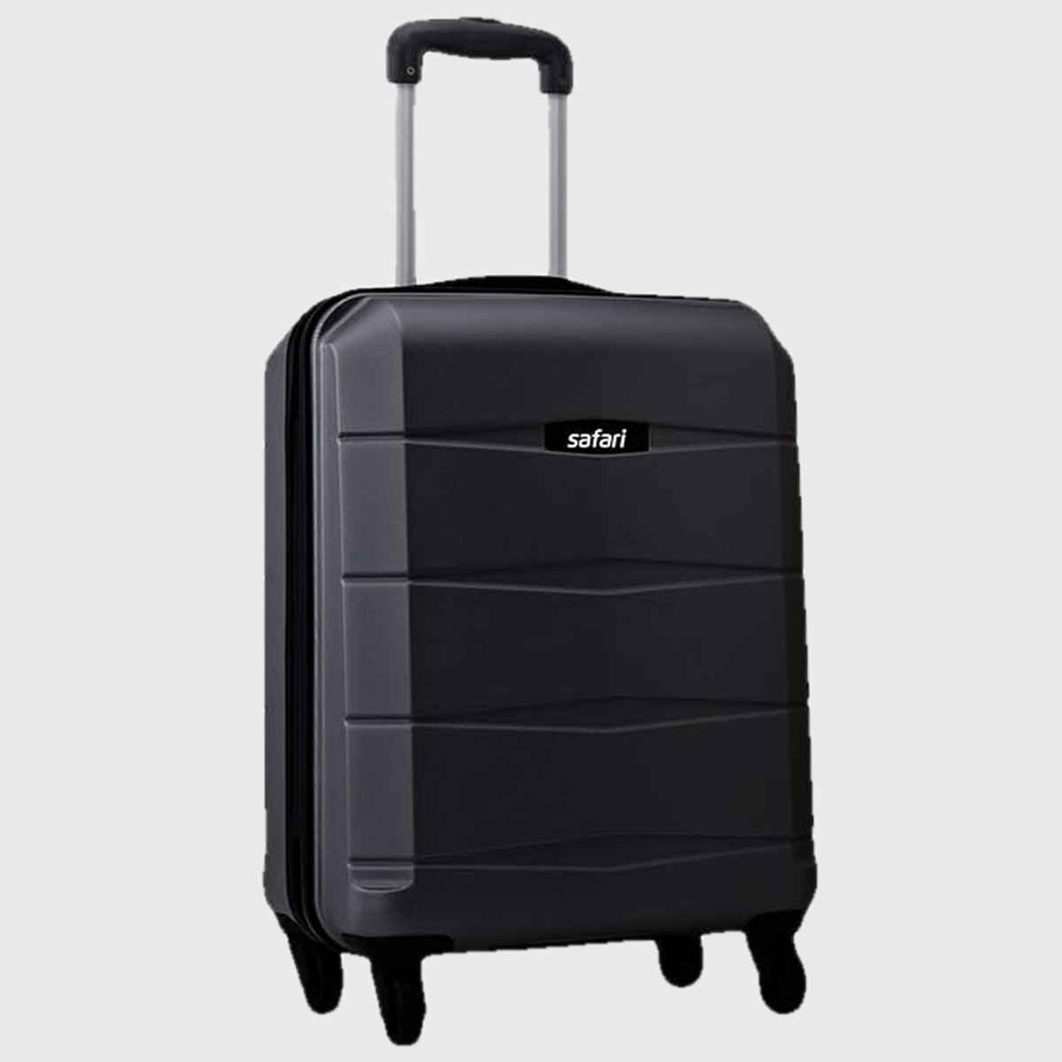 Safari Unisex Solid Polycarbonate 90 L Retractable Trolley Bag | Black - M