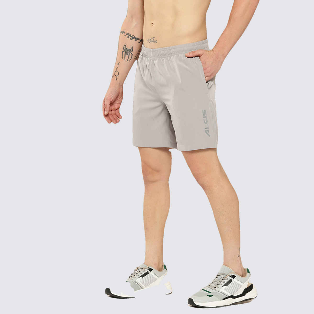 Alcis Men's Woven Shorts | Light Grey| XXL