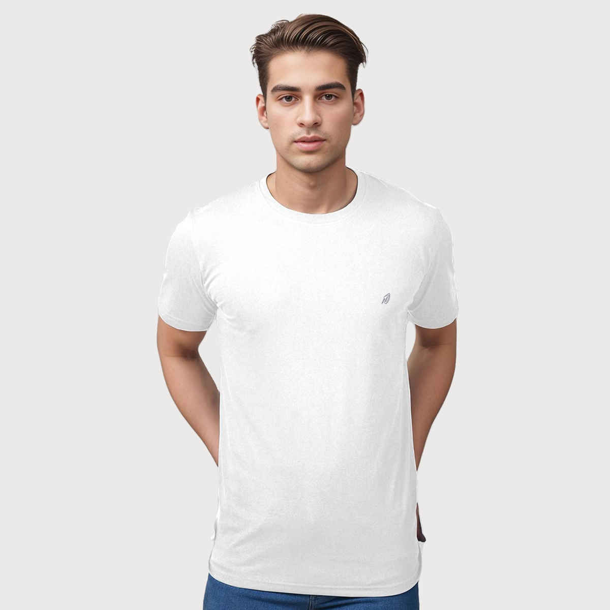Lux Nitro Men's Round Neck T-shirt | White - XL