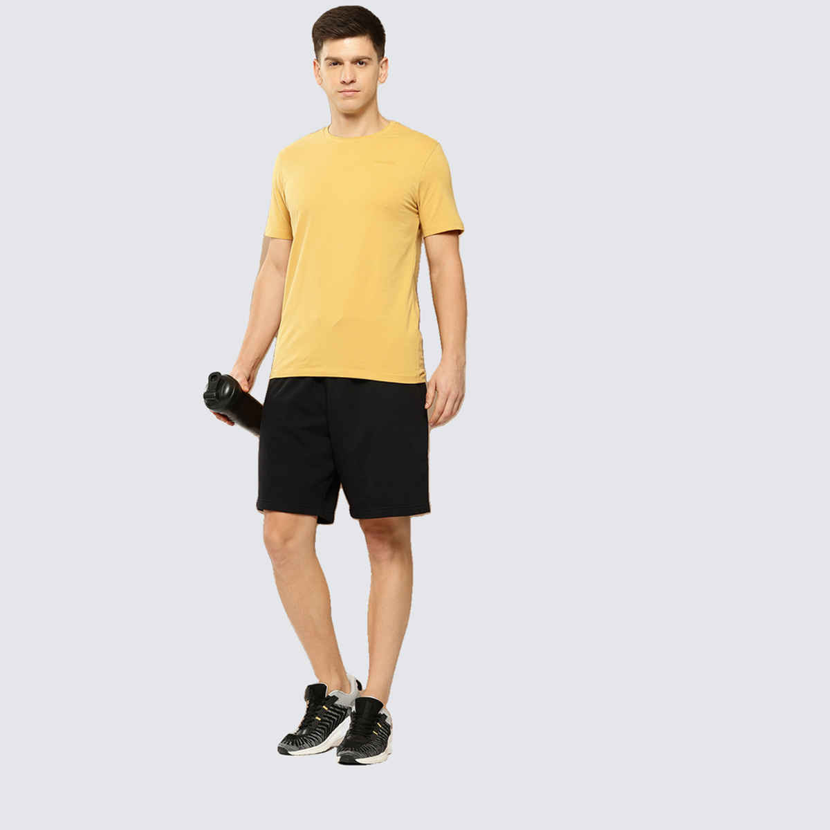 Alcis Men's Cotton Lycra Tee | Mustard | L
