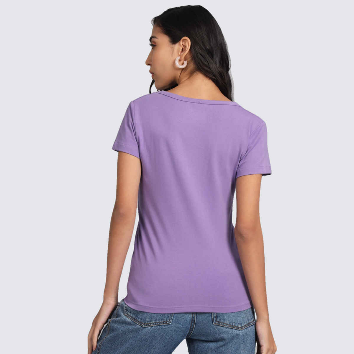 The Dry State Women's Lavender T-shirts WTSH | 1627A | XL