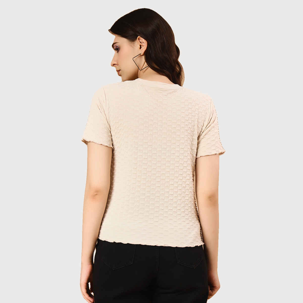The Dry State Women's Cream T-shirts & WTSH | 1708B | XL