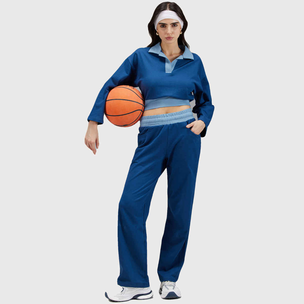 Cava Women's Polo Sweatshirt Boxy | Blue - XL