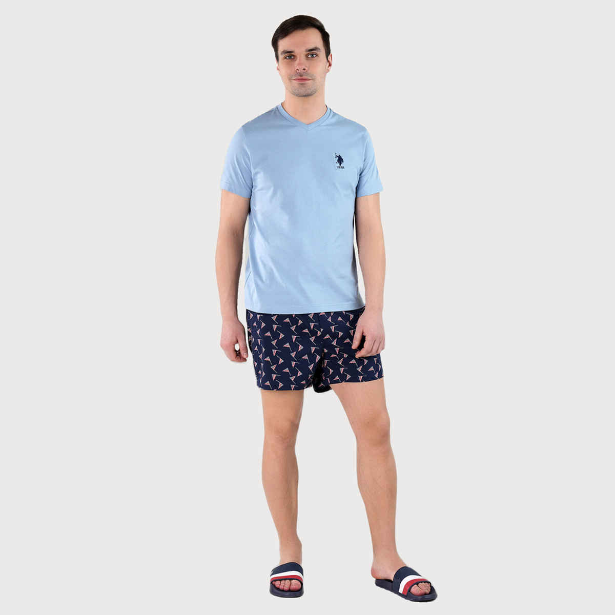 U.S. Polo Assn. | T-Shirts | M | Pack of 1 | Blue