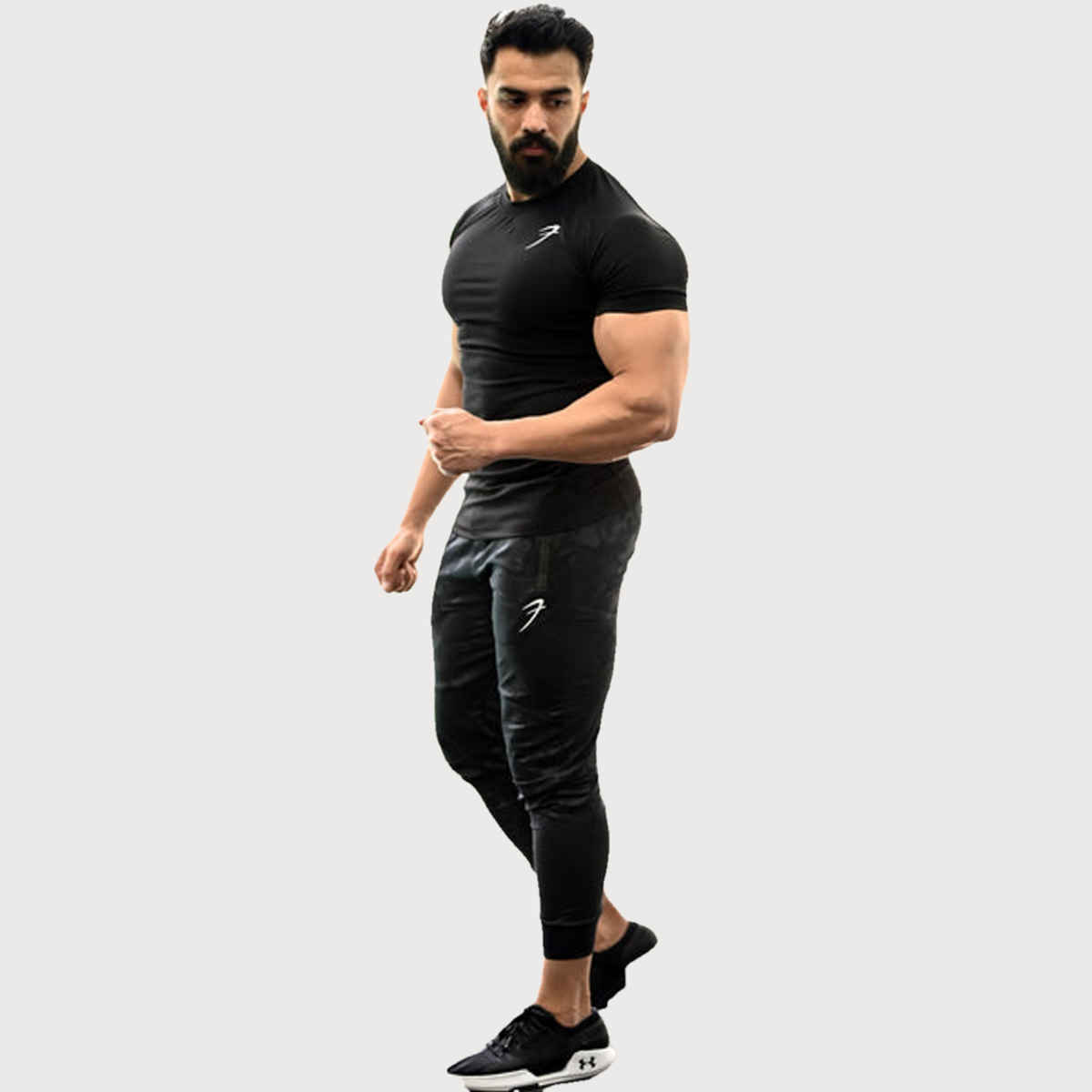 Fuaark Men's Performance GYM T-shirt | Black - L