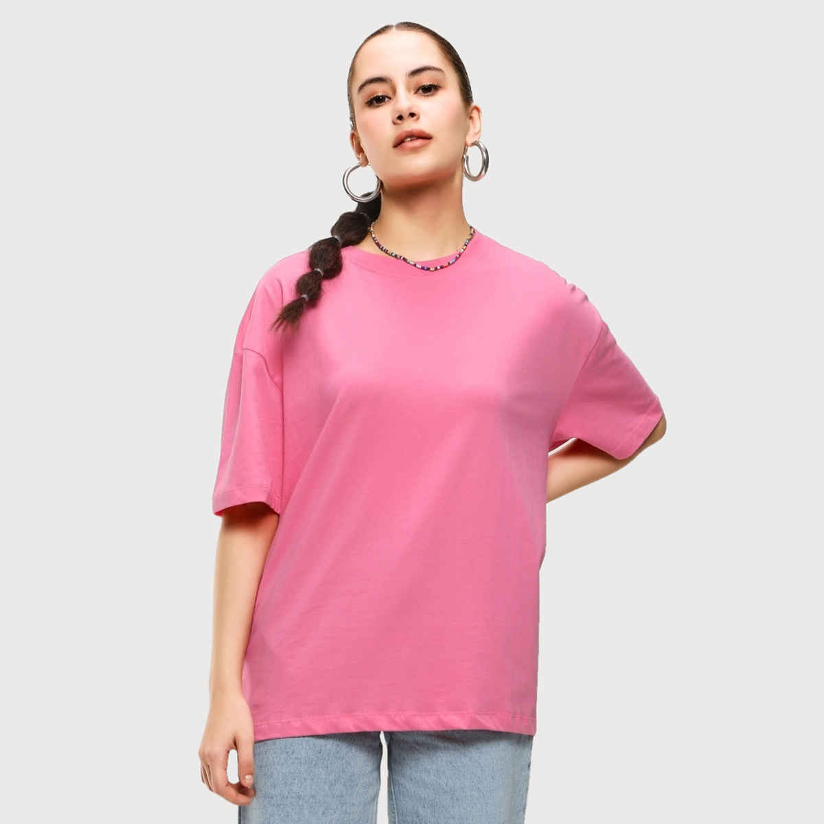 Bewakoof T-shirt for Women | Pink - XL