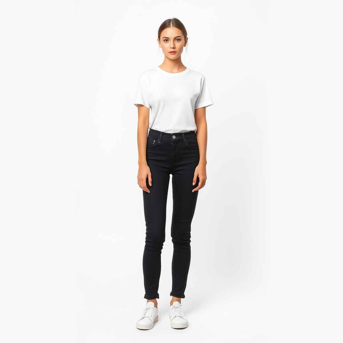 Springman Unisex Round Neck T-shirt | White - M