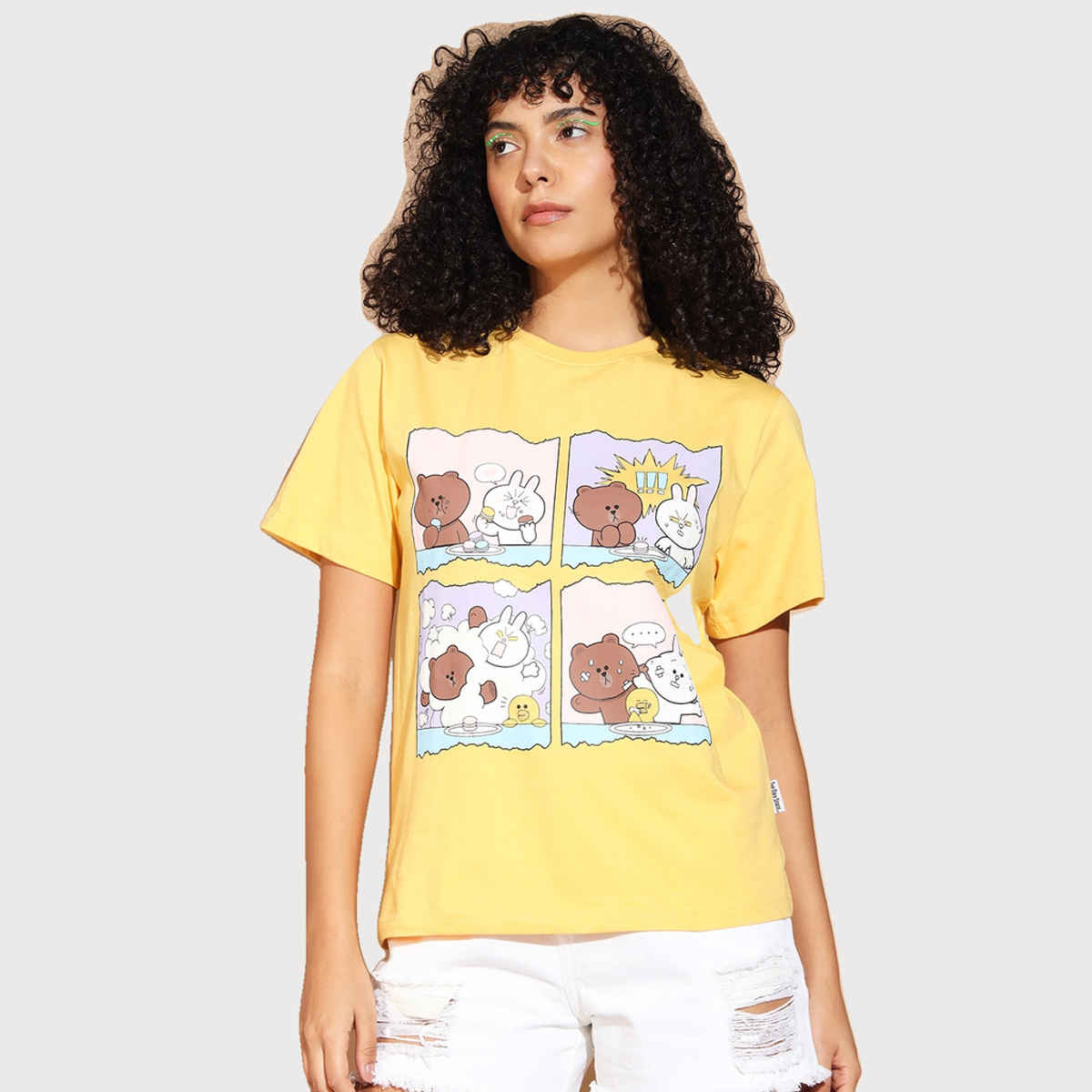 The Dry State Women's Cornsilk T-shirts Yellow WTSH | M