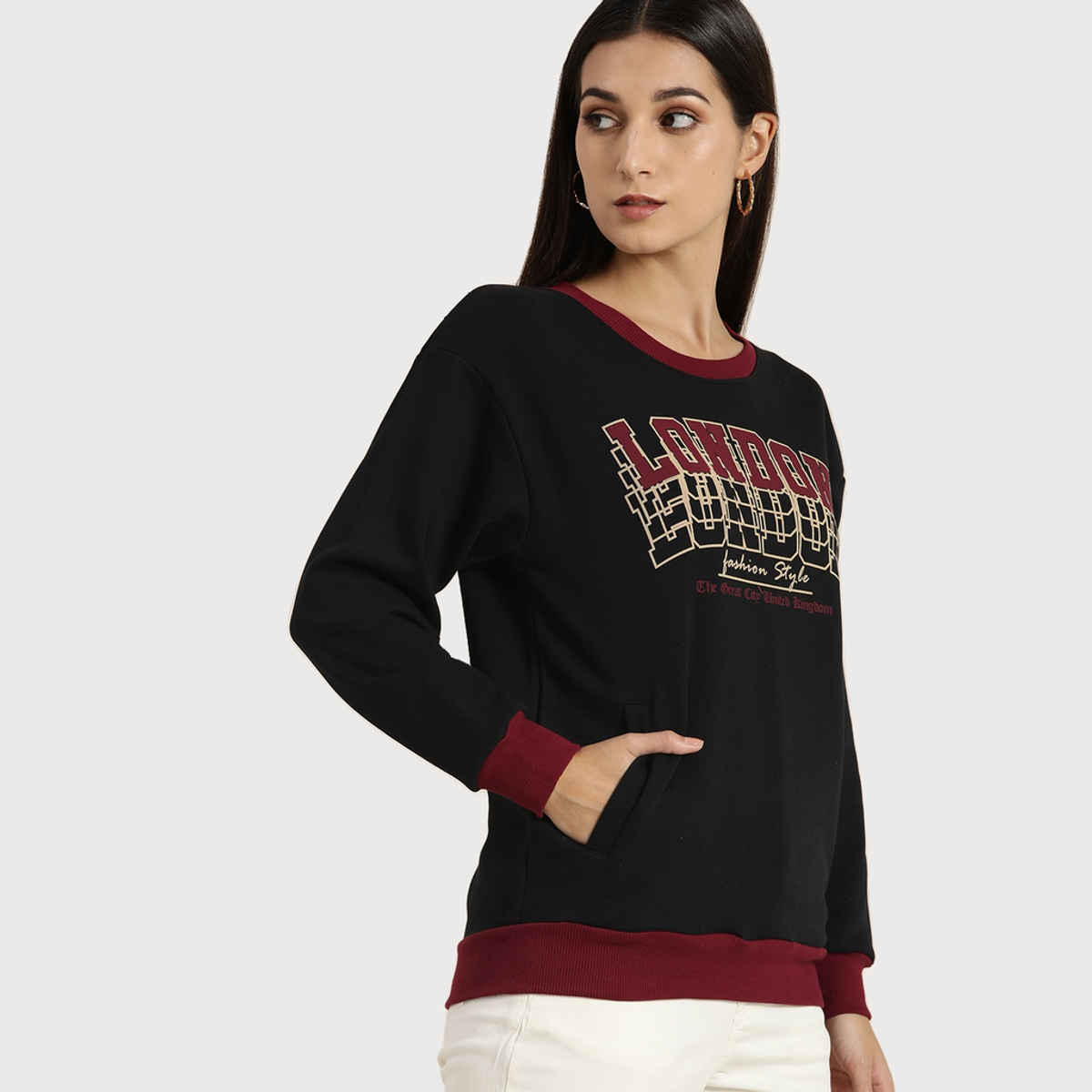 Dillinger Women's Sweatshirt | Dlwmnswt042 | Black - L