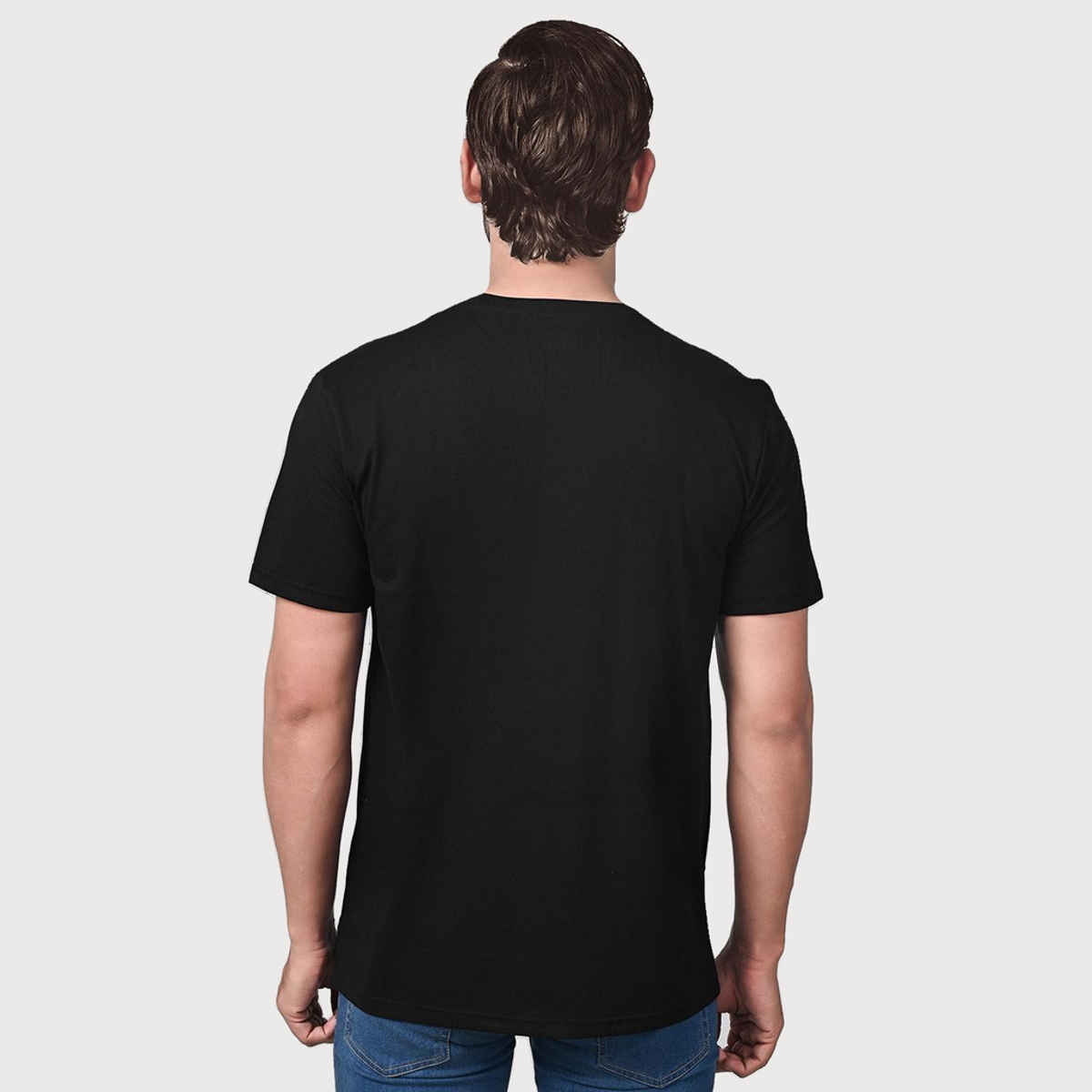Lux Nitro Men's Round Neck T-shirt | Black - XXL