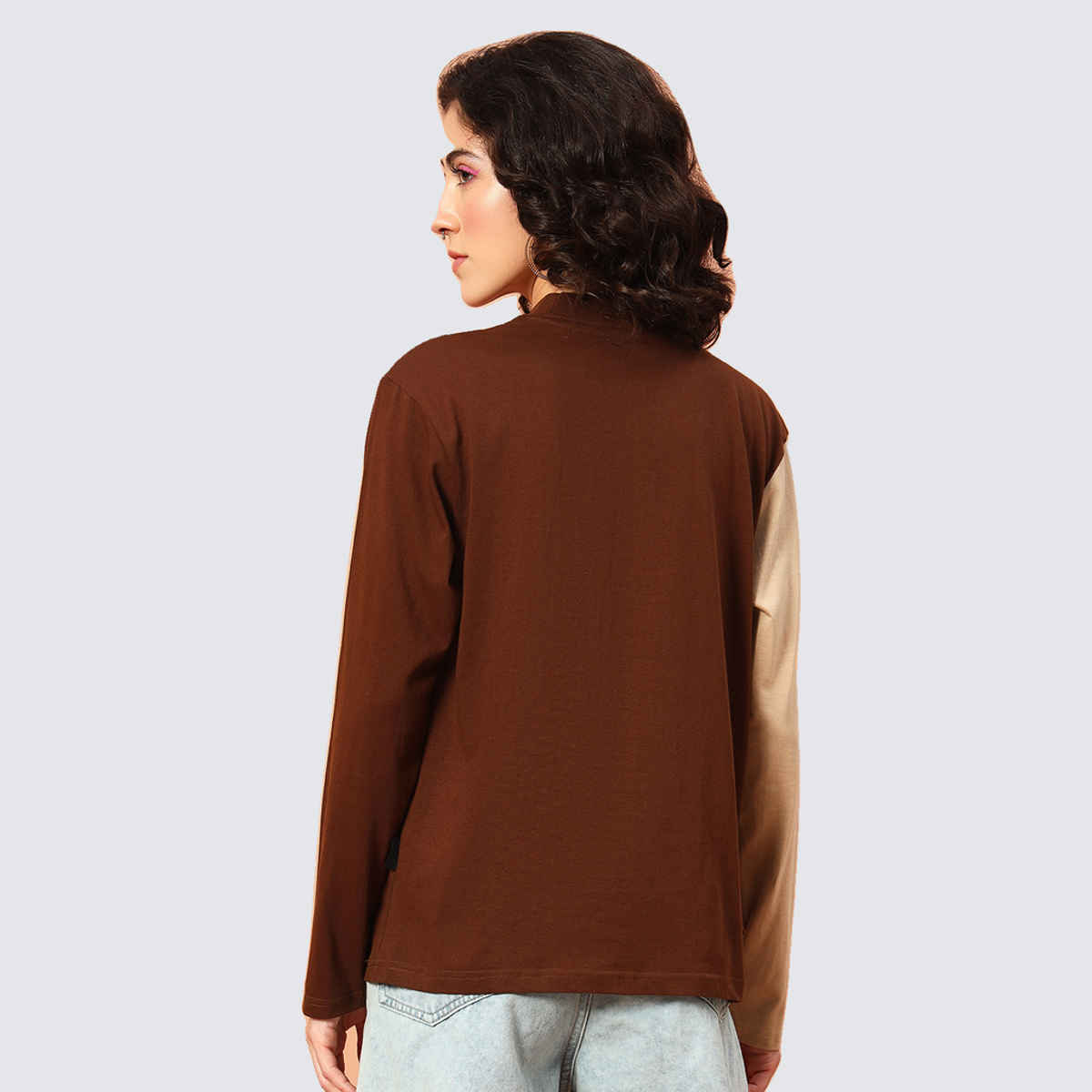 The Dry State Women's T-Shirt | WTSH 1740A 1699 | Brown & Cream - XL