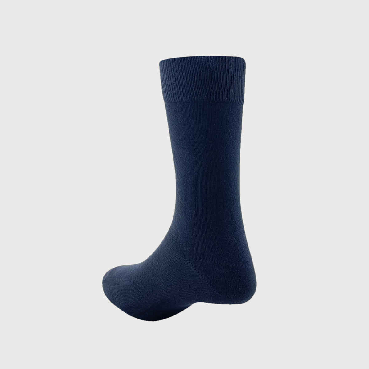 Peter England Men's Solid Cotton Full Length Socks | Navy - Free Size