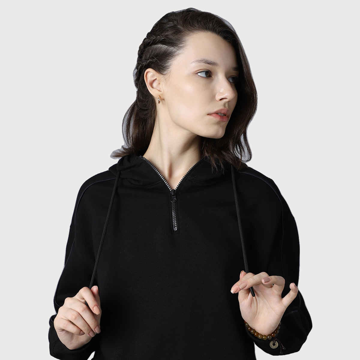 High Star Women's Hooded Pullover Sweatshirt | Black - S